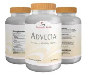 Advecia: Hair Loss Vitamins, DHT Blocker Averts Thining Hair & Baldness For Men and Women. Natural Growth Nutrients Include Saw Palmetto Berries