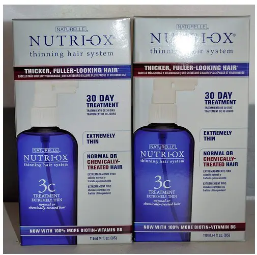 Nutri-Ox 30 Day Treatment for Extremely Thin Hair - Normal or Chemically Treated Hair 4oz (2 pack)
