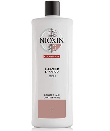 Wella Professionals Nioxin System 3 Cleanser Shampoo for Coloured Hair with Light Thinning 