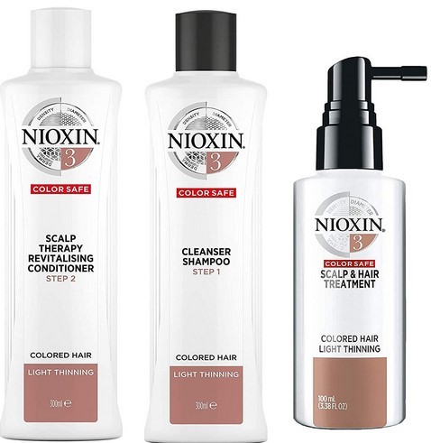 Wella Professionals Nioxin System 3 Cleanser Shampoo for Coloured Hair with Light Thinning | Anti-Thinning Hair Treatment
