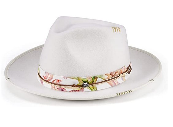 Vintage Fedora Firm Wool Felt Panama Hat Classic Rancher for Men Women 