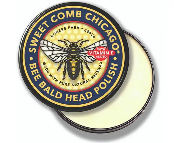 Bee Bald Head Polish: Men’s Aftershave Polish for Men, Waterproof Moisturizer for Bald Heads