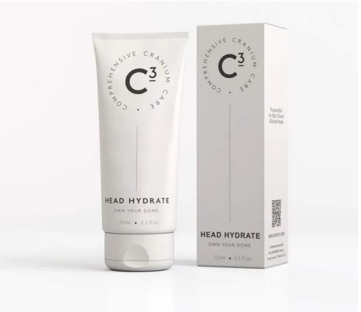 C3 Head Hydrate: Soothing, Healing, and Hydrating Fragrance-free Daily Moisturizer for Bald