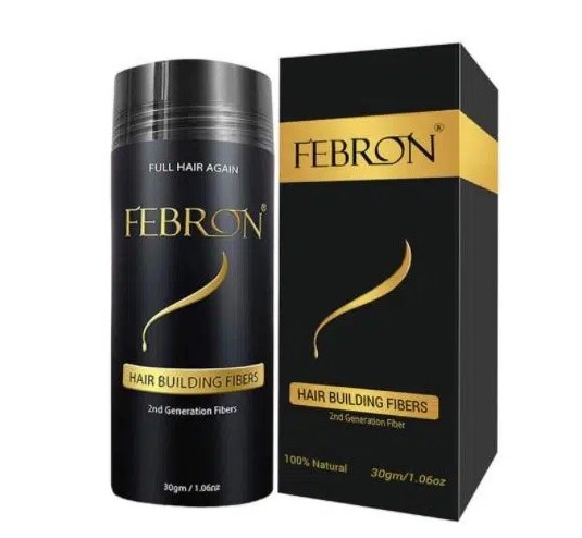 Febron Hair Fibers For Thinning Hair Black Giant 30g