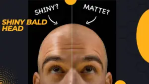 Shiny bald head