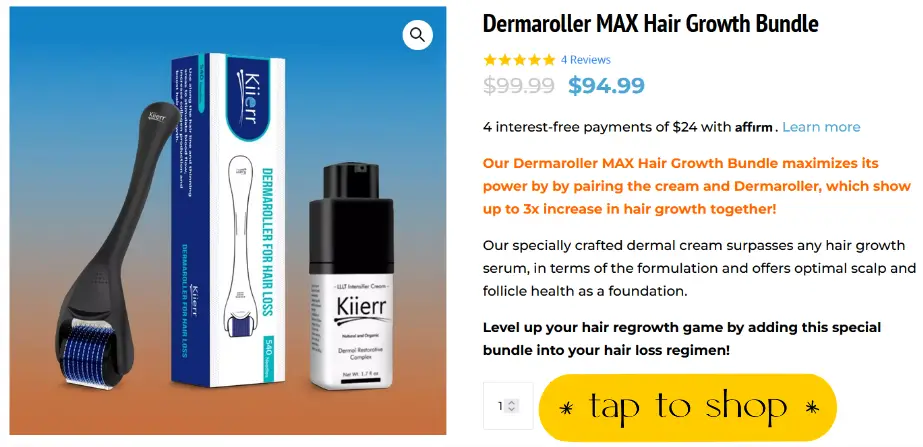 Dermaroller MAX Hair Growth Bundle