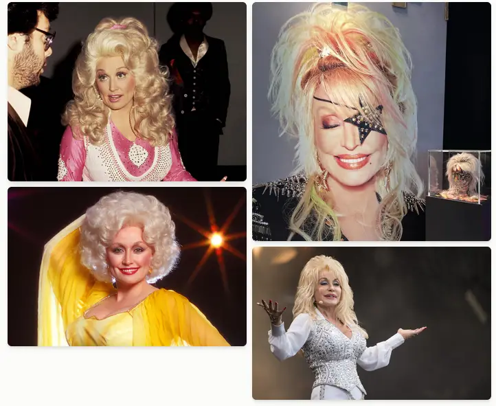 Dolly Parton in one of her most iconic wig moments