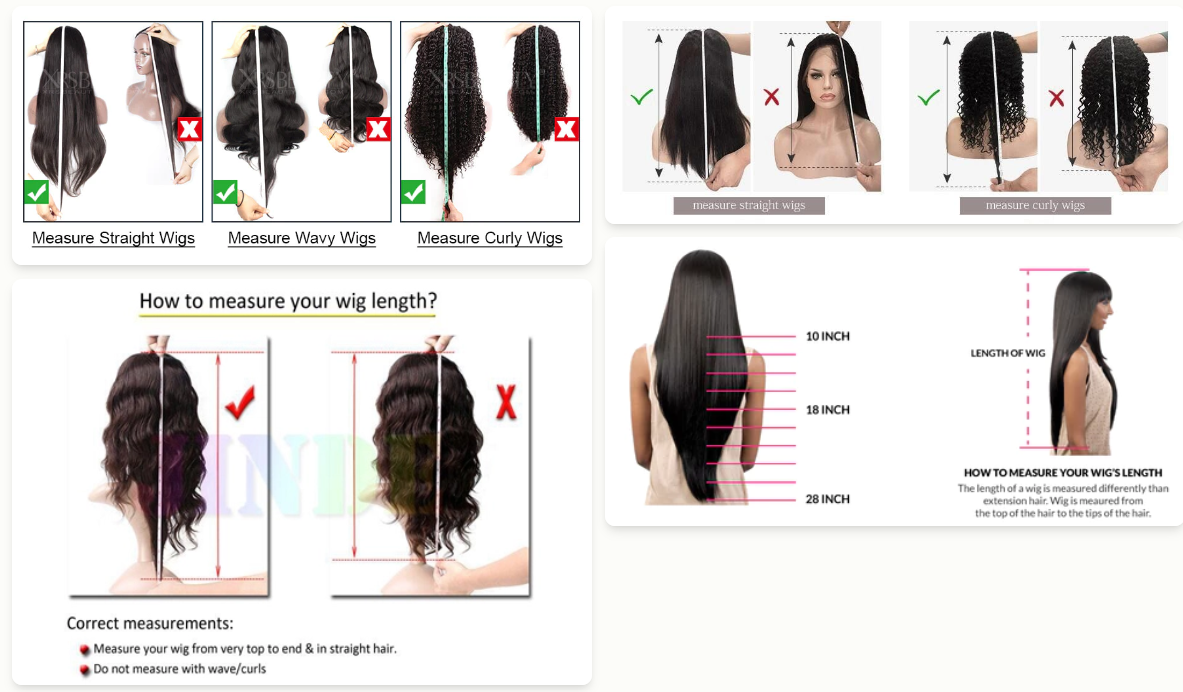 How to Measure a Wig Length?