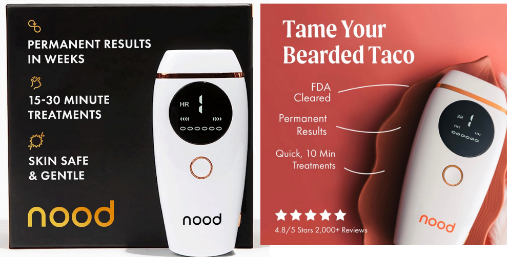Nood At-Home Laser Hair Removal Device