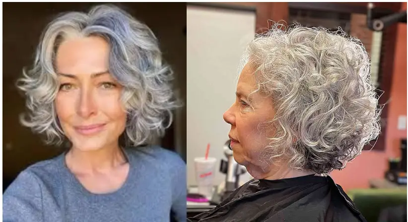 wash and wear wavy long bob for over 60