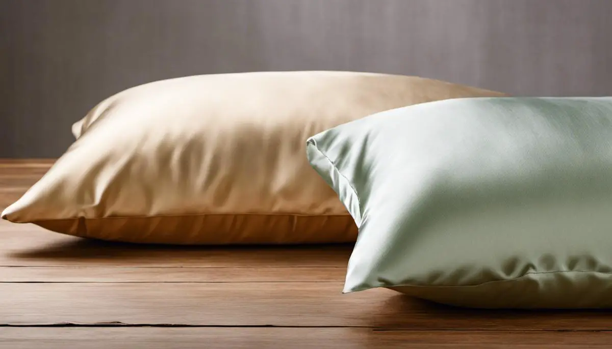 Image of silk and bamboo pillowcases